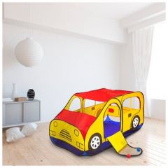Игровая палатка Авто, цвет красно-желтый