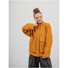 Куртка  Модный Дом Виктории Тишиной, размер XL(54-56), оранжевый, желтый