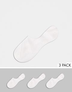 3 пары белых спортивных носков из органического хлопка Monki-Белый