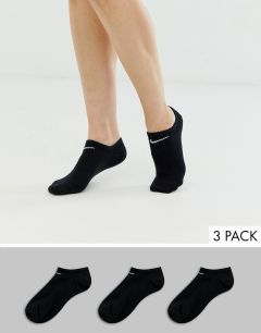 Набор черных спортивных носков Nike - 3 пар-Черный цвет