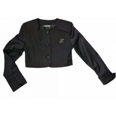 Школьный пиджак, размер 116, черный