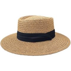Шляпа , размер 57, бежевый, коричневый