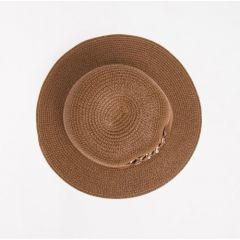 Шляпа Minaku, размер 58, коричневый