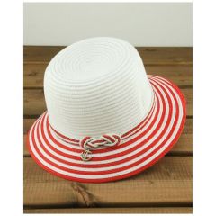 Шляпа FIJI29, размер 56-57, белый, красный