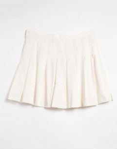 Белая плиссированная мини-юбка Monki Marianne-Белый
