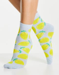 Оригинальные носки с принтом лимонов Accessorize-Multi
