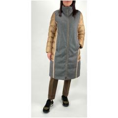 Пальто  Cappellini, размер 42 It, бежевый, серый