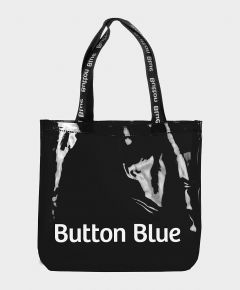 Сумка шоппер черная Button Blue