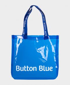 Сумка шоппер синяя Button Blue