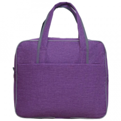 Сумка саквояж Demar Bags, фактура гладкая, фиолетовый