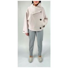 Пальто  Peserico, размер 42 IT, белый, розовый