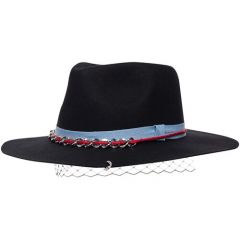 Шляпа SCORA, размер 58, красный, голубой