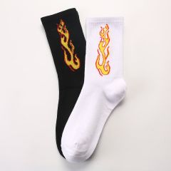 Мужские Носки с рисунком пламени 2 пары
