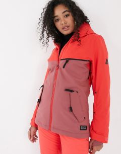 Неоново-розовая лыжная куртка Billabong Eclipse-Розовый