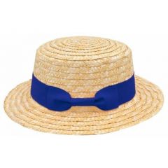 Шляпа , размер 58, бежевый, синий