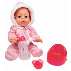 Развивающая игрушка для девочки кукла пупс Yale Baby с аксессуарами в зимней одежде, рост куклы 30 см, YL1953K-U