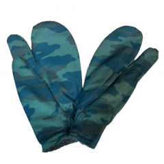 Рукавицы армейские зимние трёхпалые Флора, подкладка сукно, камуфляж, размер 24