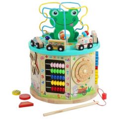 Развивающая игрушка Сима-ленд Развивающий куб Лягушонок, 4181809, зеленый/бежевый
