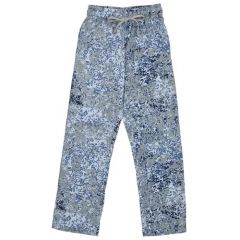 Школьные брюки, размер 128-64, серый, синий