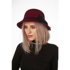 Шляпа Nothing but Love, размер 55/57, бордовый, черный