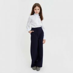 Школьные брюки Minaku, размер 164, синий
