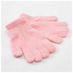 Перчатки Minaku, размер 16, розовый