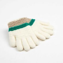 Перчатки Minaku, размер 15, бежевый, белый
