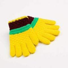 Перчатки Minaku, размер 15, желтый