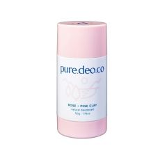 PURE DEO CO Дезодорант-стик без солей алюминия с розой и розовой глиной