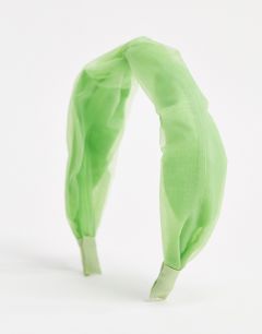 Зеленый ободок из органзы Monki