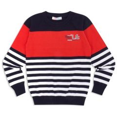 Пуловер Me & We, размер 146, красный, синий