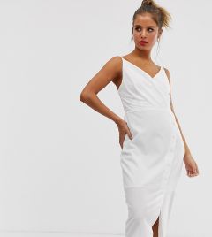 Платье миди с асимметричным запахом Urban Bliss-Белый