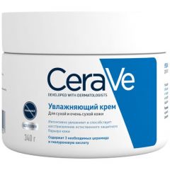 CeraVe Крем для лица и тела Moisturising Cream Увлажняющий для сухой и очень сухой кожи лица и тела, 340 г