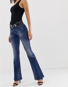 Расклешенные джинсы с классической талией Diesel-Синий
