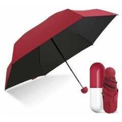 Смарт-зонт механика, купол 85 см, чехол в комплекте, бордовый