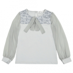 Школьная блуза Белый Слон, размер 128, серый
