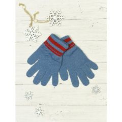 Перчатки Margot Bis, размер 13, голубой