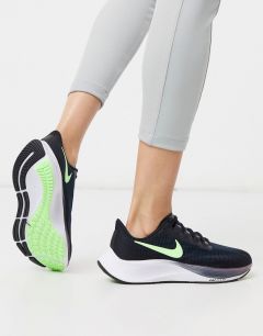 Черные беговые кроссовки Nike Running Air Zoom Pegasus 37-Черный