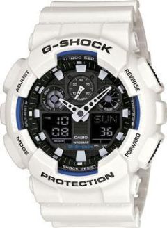 Японские наручные  мужские часы Casio GA-100B-7A. Коллекция G-Shock