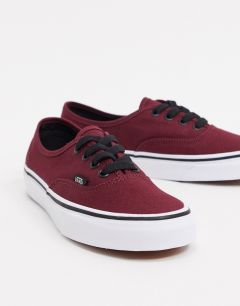 Красные/черные кроссовки Vans Authentic-Красный