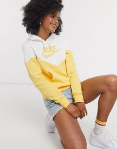 Худи желтого цвета в винтажном стиле Nike-Желтый
