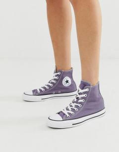 Фиолетовые кроссовки Converse Chuck Taylor Hi-Фиолетовый