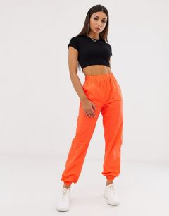 Оранжевые брюки карго из светоотражающей ткани Missguided-Оранжевый