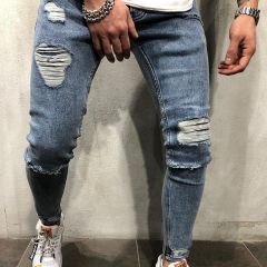 Мужские рваные джинсы
