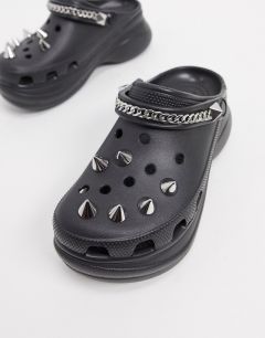 Эксклюзивные черные клоги Crocs-Черный