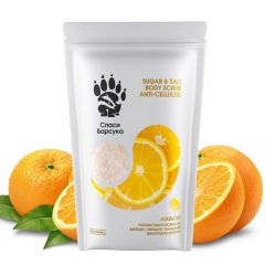 СПАСИ БАРСУКА Скраб для тела антицеллюлитный с маслом Макадамии и Апельсином 200