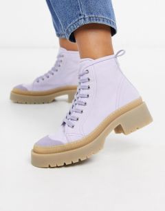 Парусиновые ботинки в байкерском стиле лавандового цвета & Other Stories-Фиолетовый