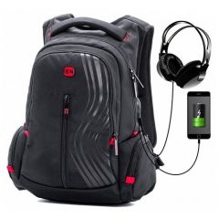 Школьный рюкзак для мальчиков подростков Skyname 90-101 с анатомической спинкой USB выход