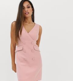 Розовое платье-смокинг с пуговицами Forever New Petite-Розовый