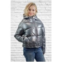 Куртка , размер 44, серебряный